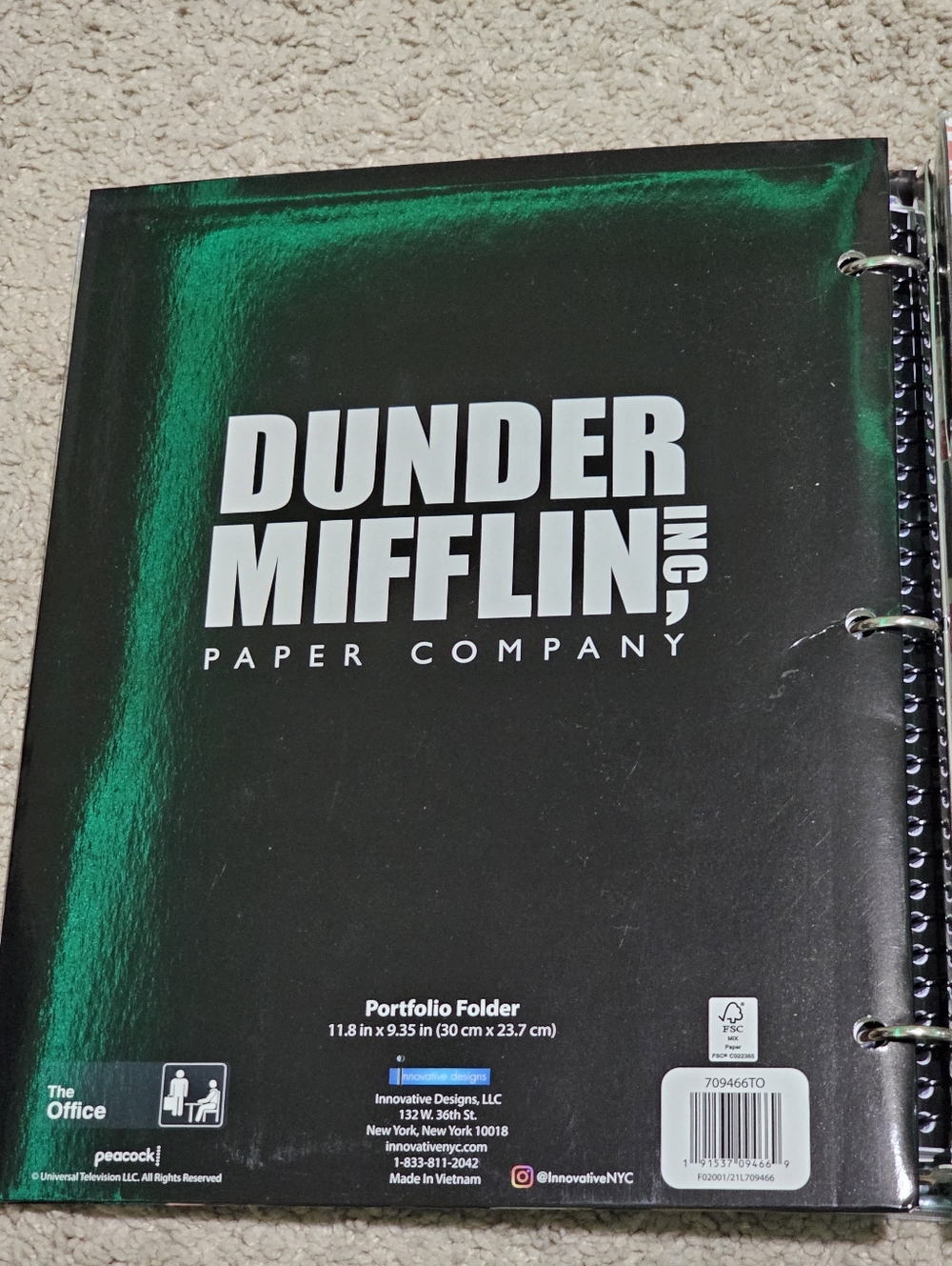 New! The Office Dunder Mifflin Memorabilia Bundle - Binder / Folder / Notebook - Picture 9 of 11